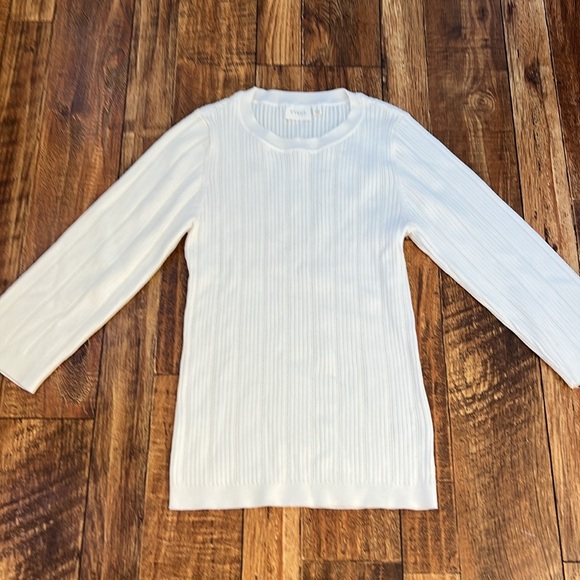NWOT CYRUS CREAM KNIT SWEATER TOP S - Picture 3 of 6